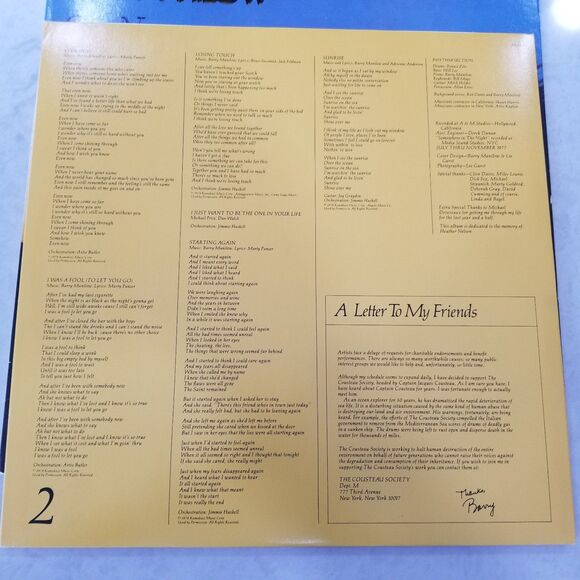 Barry Manilow Even Now Vinyl lp 1978 - Picture 4 of 9